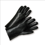 West Chester J1027 Standard Smooth Black PVC Jersey Lined 12" Gloves